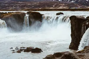 1920x1080 HD Nature Godafoss Waterfall