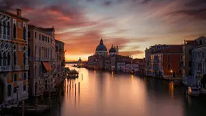 1920x1080 HD Nature Grand Canal Sunset