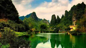 1920x1080 HD Nature Limestone Lake