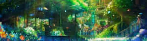 3840 X 1080 Anime Nature Home HD