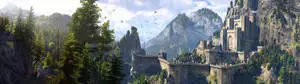 3840x1080 4K Fantasy Castle