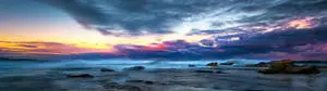 3840x1080 4K Misty Rocky Sea