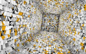 3D HD Geometrical Wall Optical Illusion Room