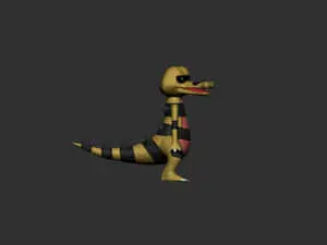 3D Krokorok Gray Backdrop