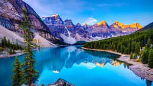 720p Nature River Mountains Background