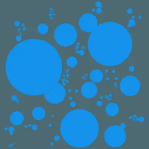 Abstract Blue Bubbles Background