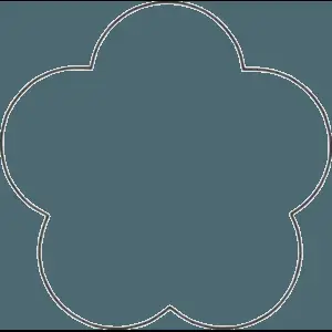 Abstract Flower Outline