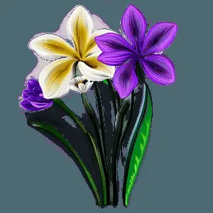 Abstract Spring Flowers PNG 98