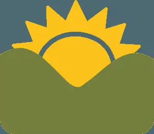 Abstract Sunrise Over Hills
