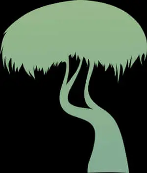 Abstract Tree Silhouette