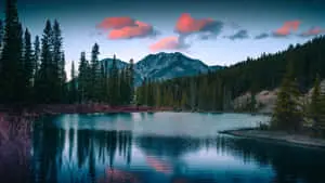Aesthetic Nature With Red Clouds