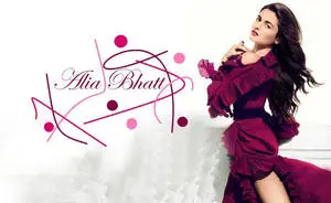 Alia Bhatt HD Wearing A Maroon Flamenco Dress