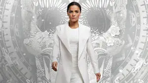 Alice Braga Donning An All-White Suit