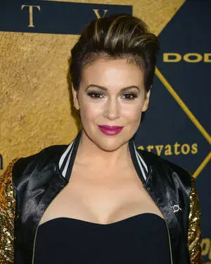 American Actress Alyssa Milano At Maxim Magazine Party