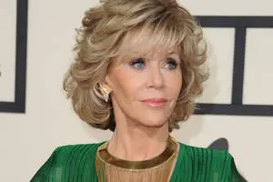 American Actress Jane Fonda Blonde Hair