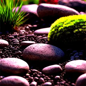 Backyard Rock Garden PNG 4