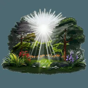 Beautiful Sunrays Nature Scene PNG 89