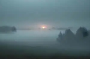 beautiful winter sunrise