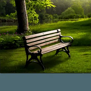 Bench in Nature PNG wts22