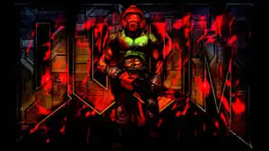 Brutal Doom Video Game Red