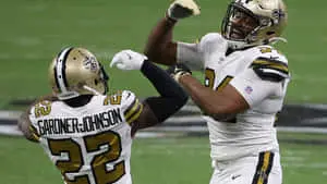 Cameron Jordan With Teammate