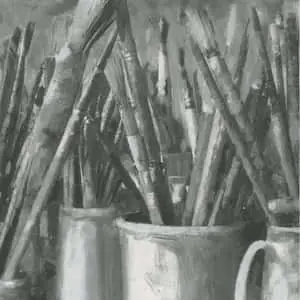  Caption: Intricate Charcoal Drawing of Nature 