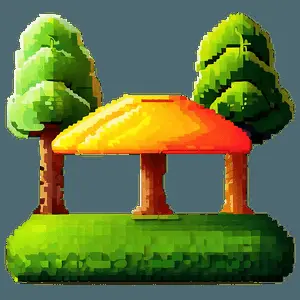 Colorful 16 Bit Landscapes PNG gkl40