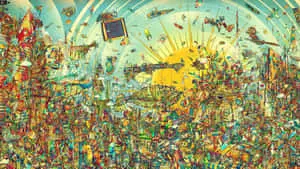 An Eye-Catching Contemporary Art Display