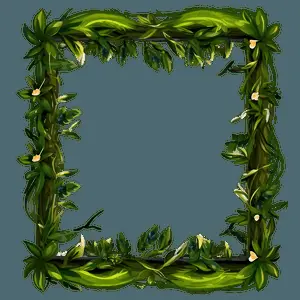 Cute Nature Border PNG mlu71