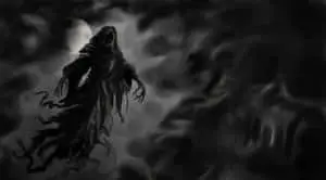 Majestic Dark Creature in a Mysterious Forest