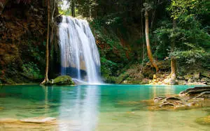 Erawan Falls Breathtaking HD Waterfall