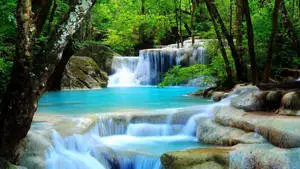 Erawan National Park HD Waterfall