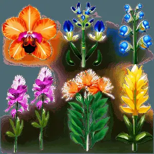 Exotic Flowers Collection PNG 04292024
