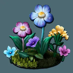 Fairy Garden Flowers PNG lue98