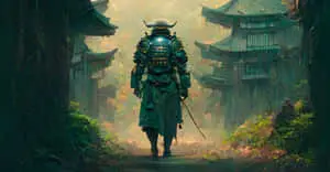 The beauty of Feudal Japan landscape