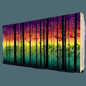 Forest Sunrise Glow PNG 45