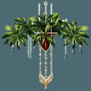 Geometric Hanging Plant PNG bam35