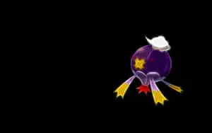 Glowing Drifblim Black Background 