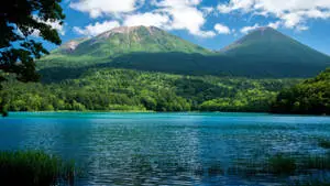 Green Mountains Blue Lake Nature