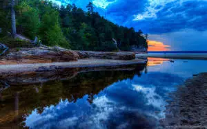 HD Lake Superior During Sunset