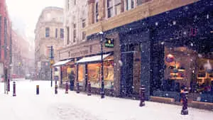 HD Winter Background European Vintage Street