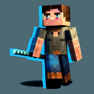 Herobrine Minecraft Character PNG hwk