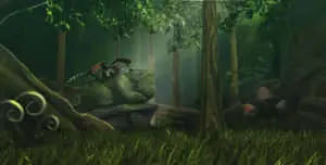 Ivysaur In A Forest