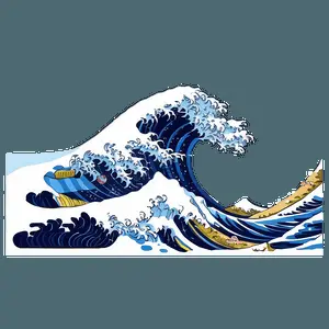 Japanese Art Wave Kanagawa PNG lsv88