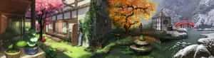 Japanese Sceneries In Corresponding Four Seasons