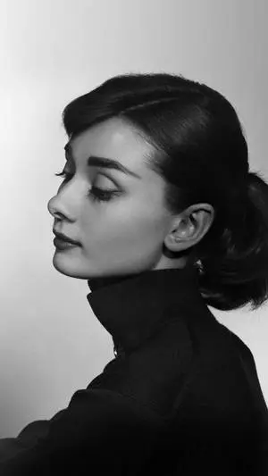 Katharine Hepburn in a Classic Side View Portrait