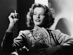 Katharine Hepburn With A Cigar