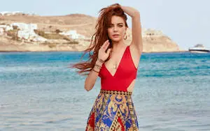 Lindsay Lohan Beach Photoshoot