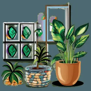 Living Room Plant PNG 05252024