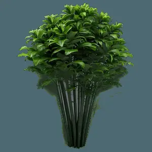 Lush Flower Bush PNG ymx25